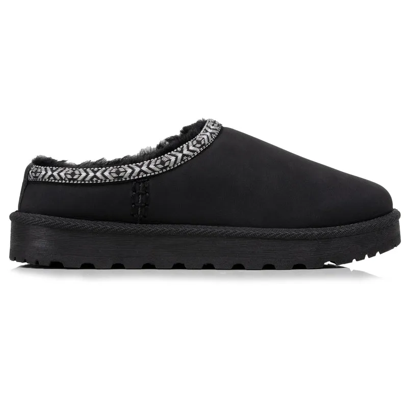 Sabots Cozy Femme fourrés Noir