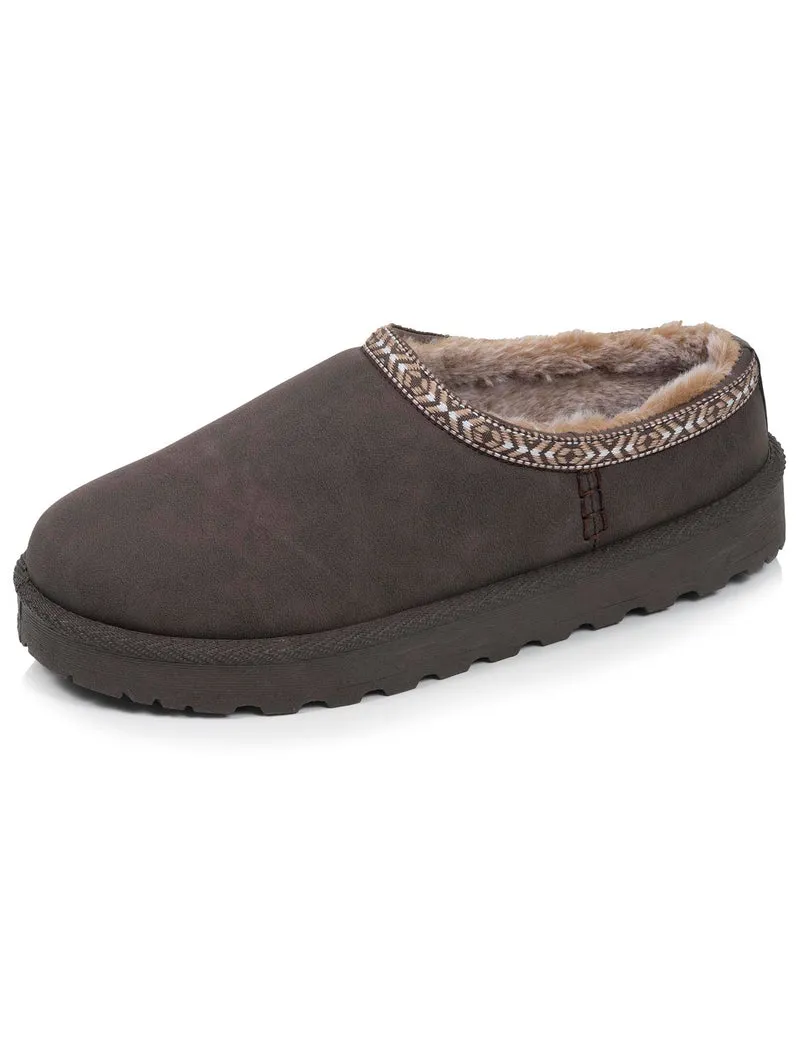 Sabots Cozy Femme fourrés Marron