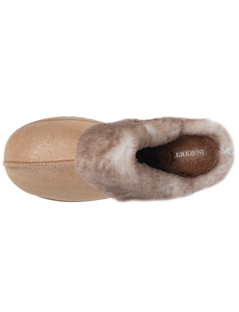 Chaussons Mules crantées Femme Camel