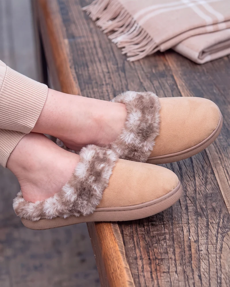 Chaussons Mules Femme BLOUP Camel