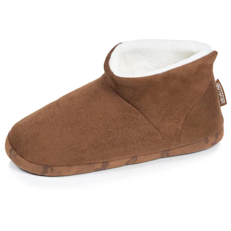 Chaussons Bottillons Homme suédine Camel