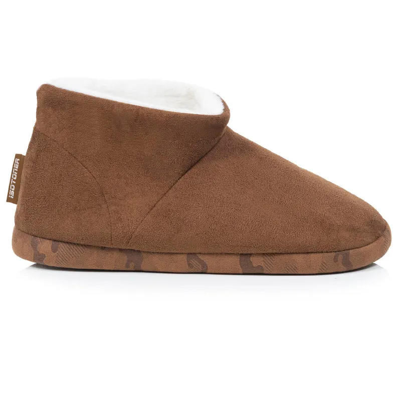 Chaussons Bottillons Homme suédine Camel