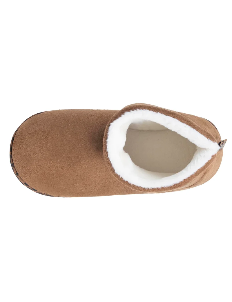 Chaussons Bottillons Femme suédine léopard