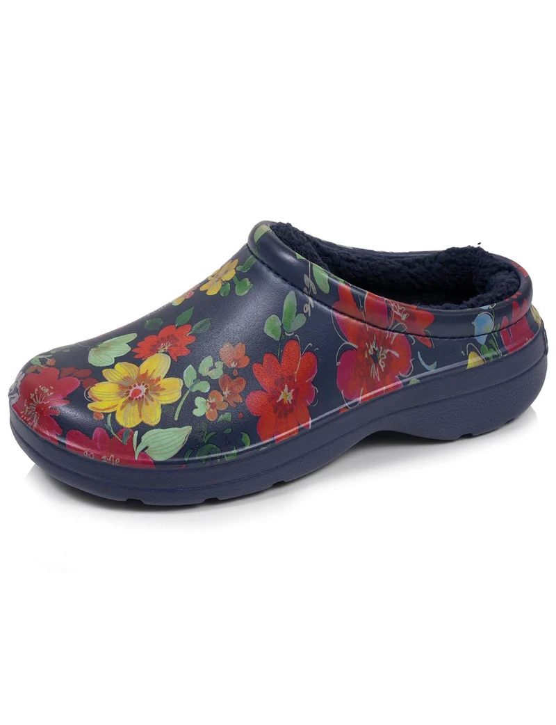 Sabots de jardin Femme fourrés Fleurs