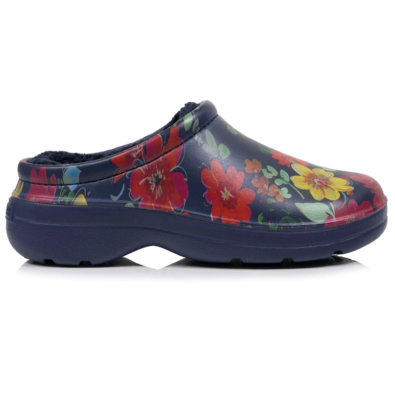 Sabots de jardin Femme fourrés Fleurs