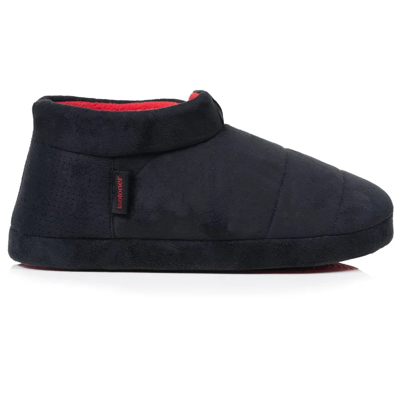 Chaussons Bottillons Homme suédine Noir