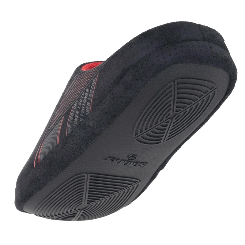 Chaussons Mules Homme suédine Noir