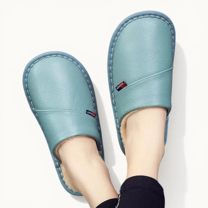 Chausson en cuir hiver