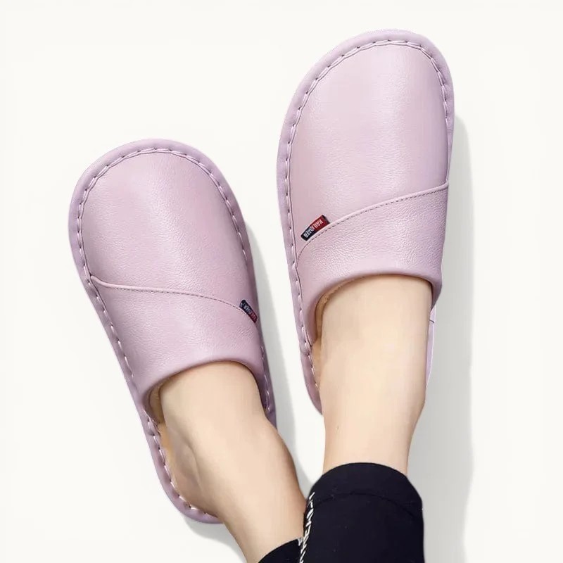 Chausson en cuir hiver