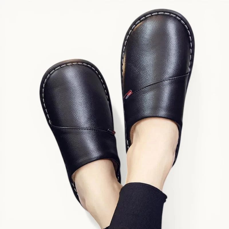 Chausson en cuir hiver