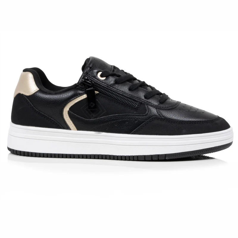 Baskets Femme détail zip Noir
