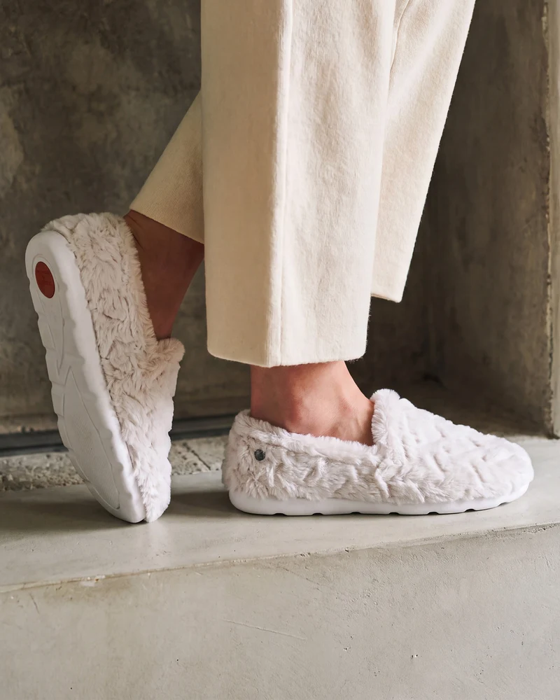 Chaussons Charentaises Femme Ivoire doux