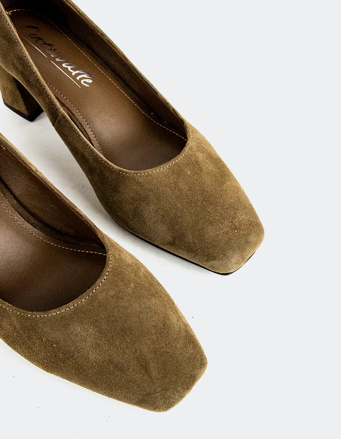 Sephina Khaki Suede