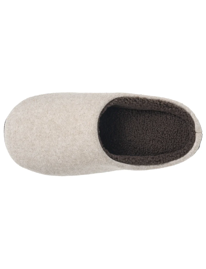 Chaussons Mules Homme feutrine Beige