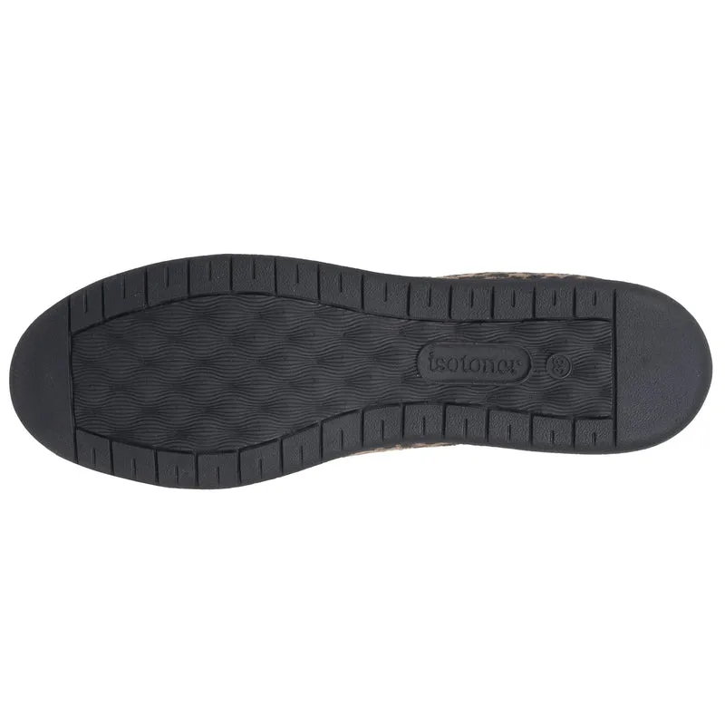 Chaussons Ballerines Femme Léopard foncé