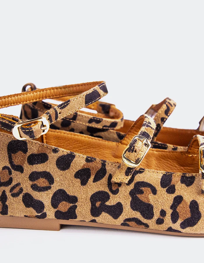 Glimmer Leopard Suede