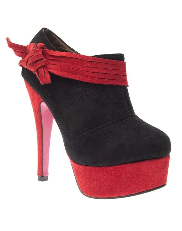 Chaussure femme Style Shoes: Escarpin bi couleur noir