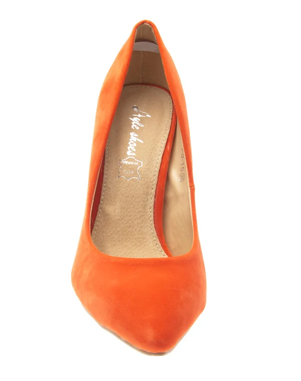 Chaussure femme Style Shoes: Escarpin orange