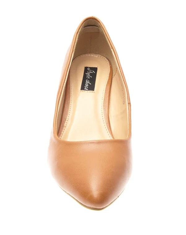 Chaussures femme Style Shoes: Escarpins camel