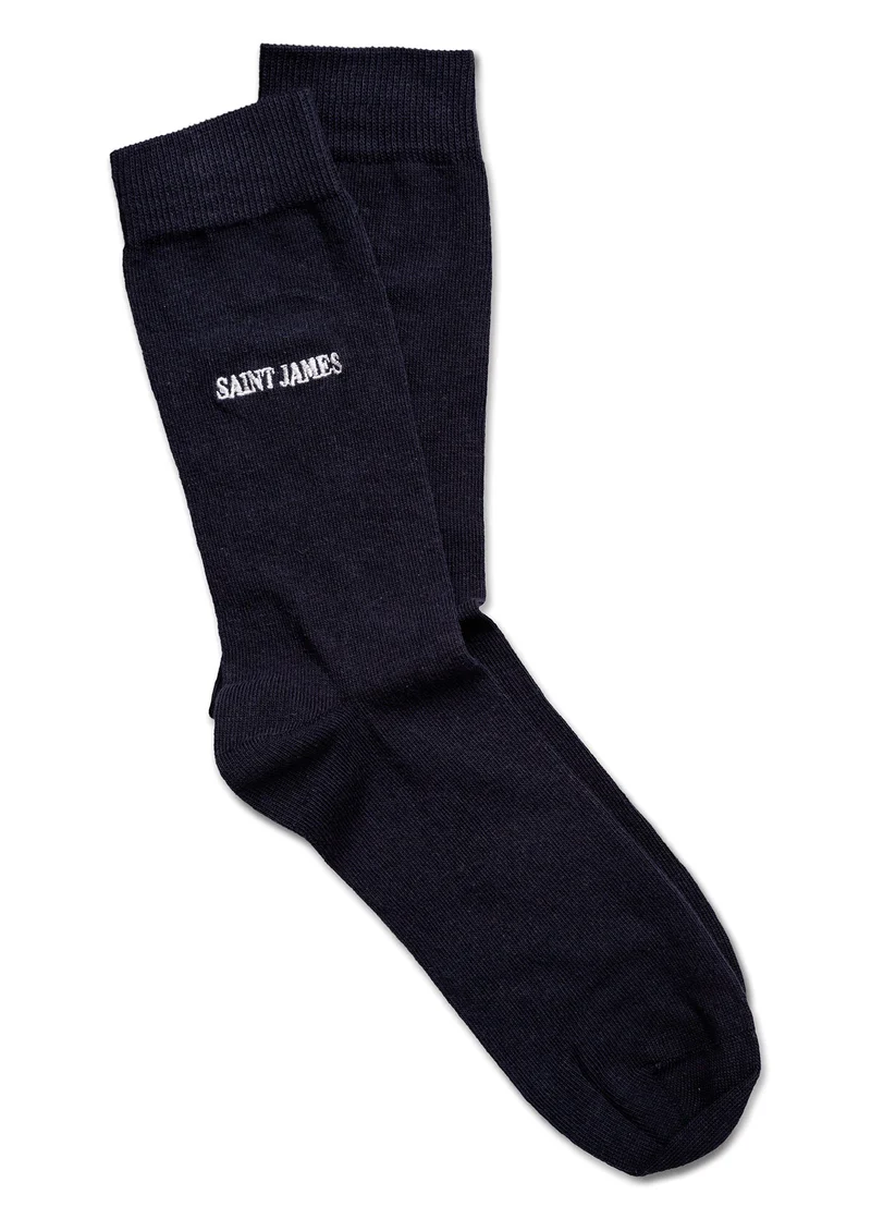 Chaussettes brodées (MARINE)