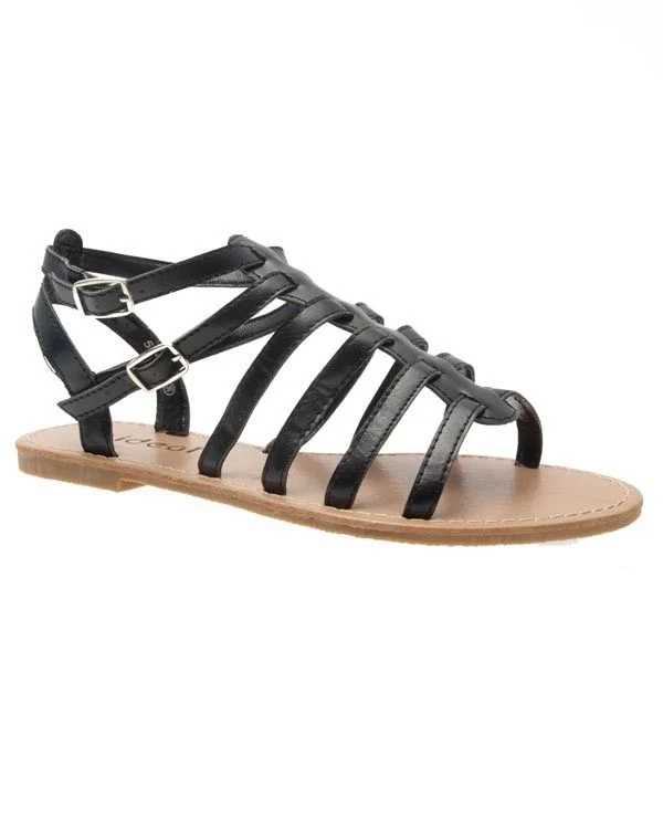 Chaussures femme Ideal: Spartiates noires