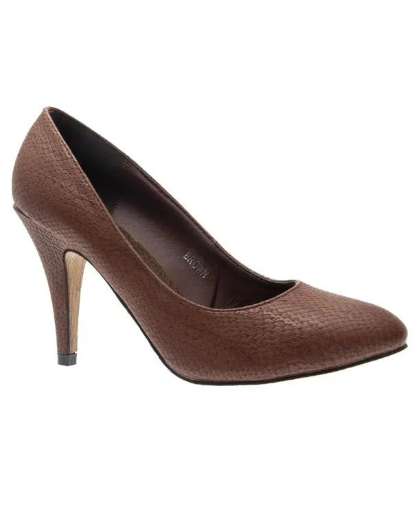 Chaussures femme Jennika: Escarpins marron