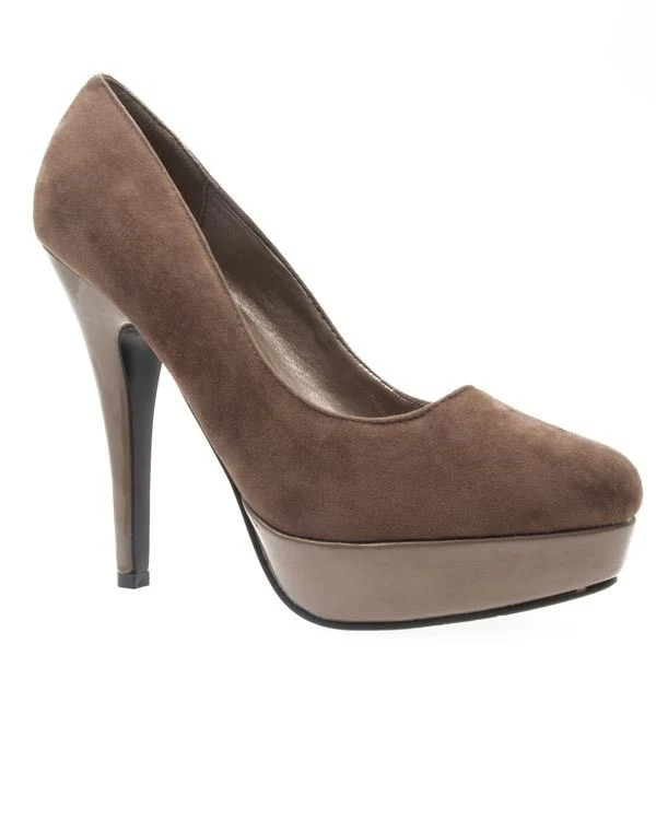 Chaussures femme Jennika: Escarpins kaki