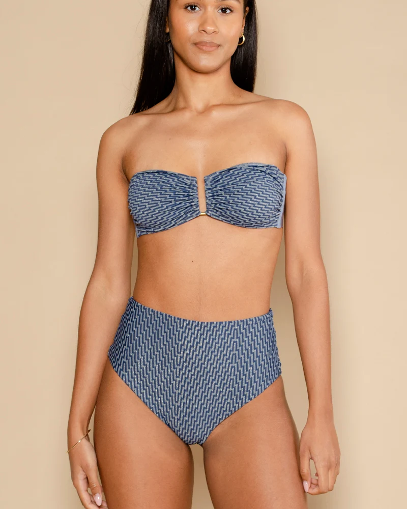 Bas de maillot baie brune