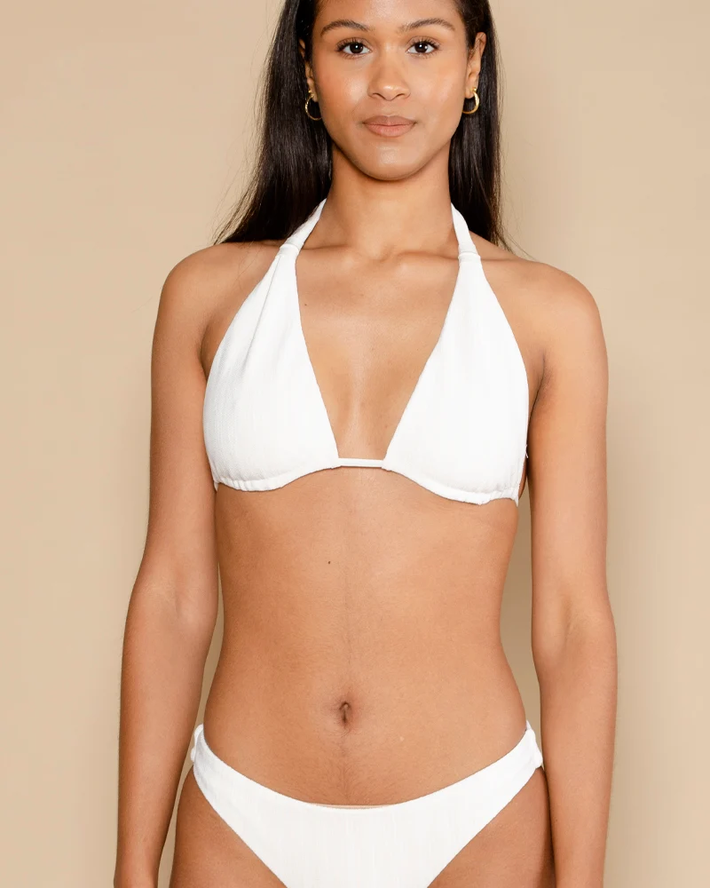 Haut de maillot baie brune