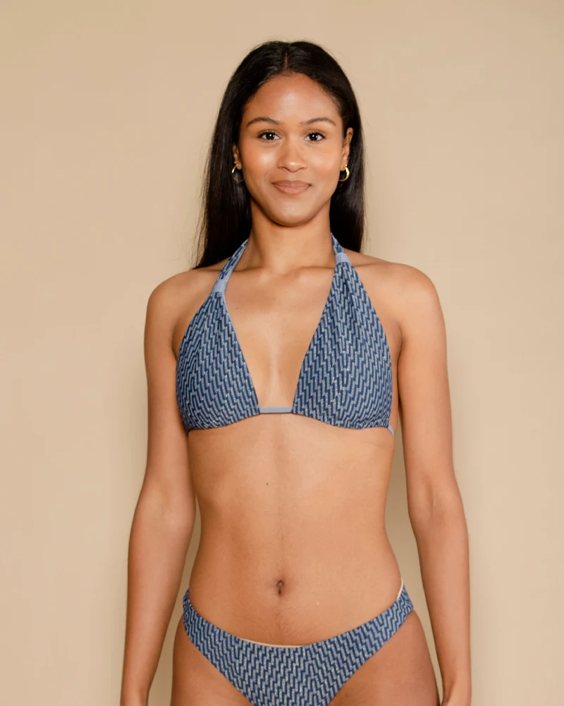 Haut de maillot baie brune