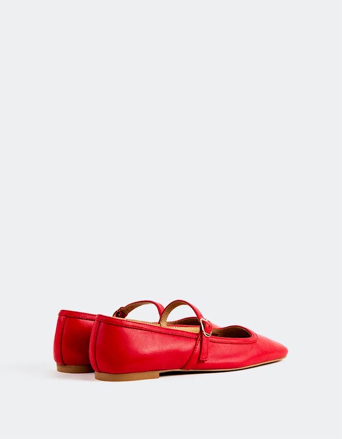 Auguste Red Leather