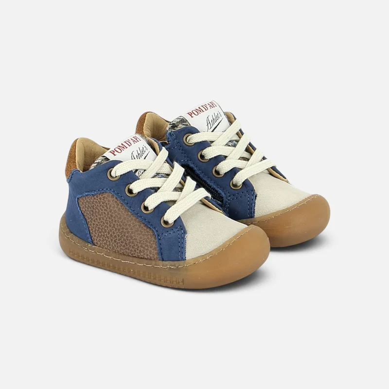 YAKA STAR - NUBUCK-NOMADA - BLUE-BROWN