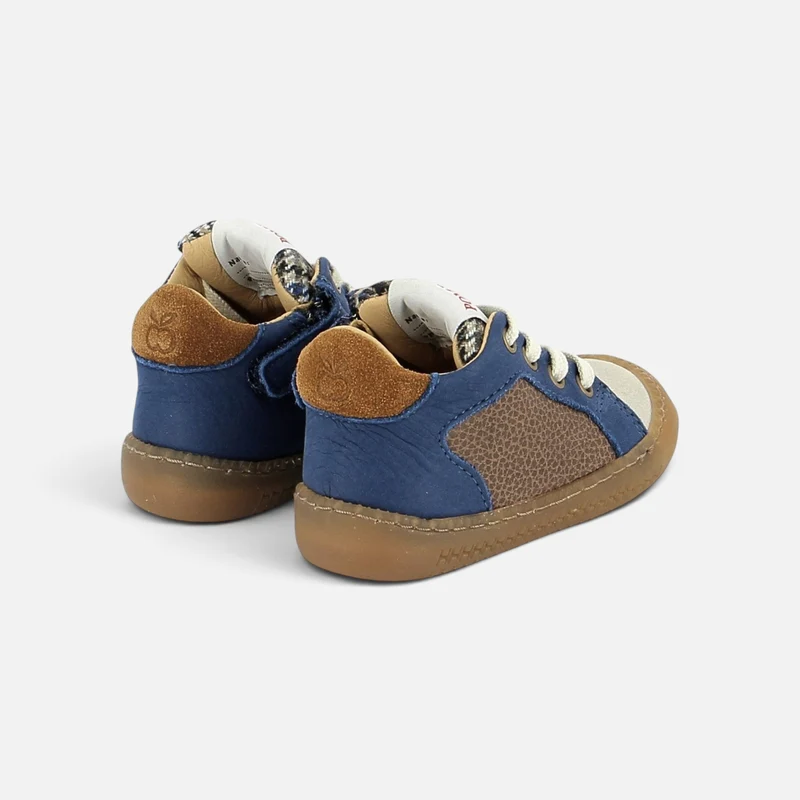 YAKA STAR - NUBUCK-NOMADA - BLUE-BROWN