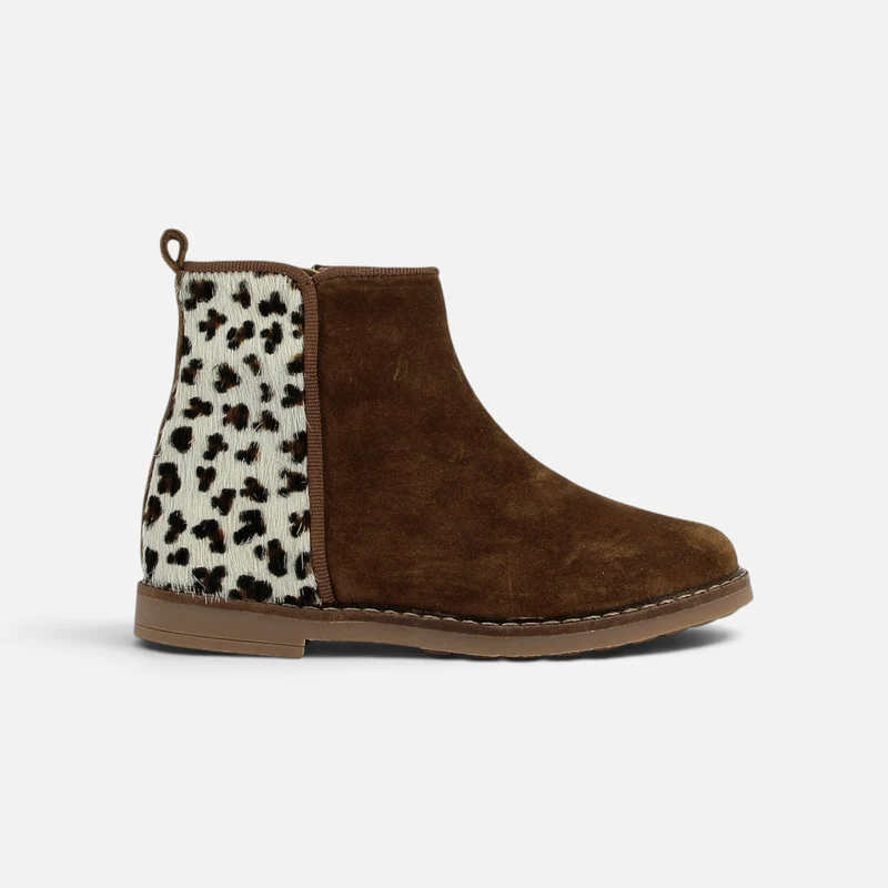 TRIP BACK - VELOURS-PONY - TABAC