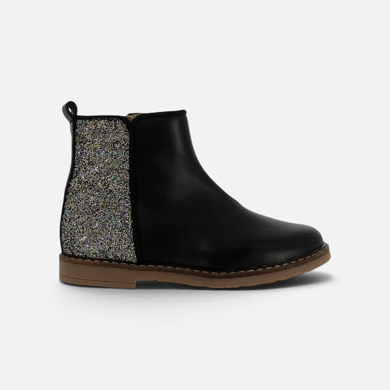 TRIP BACK - NAPPA-GLITTER - NOIR-MULTI