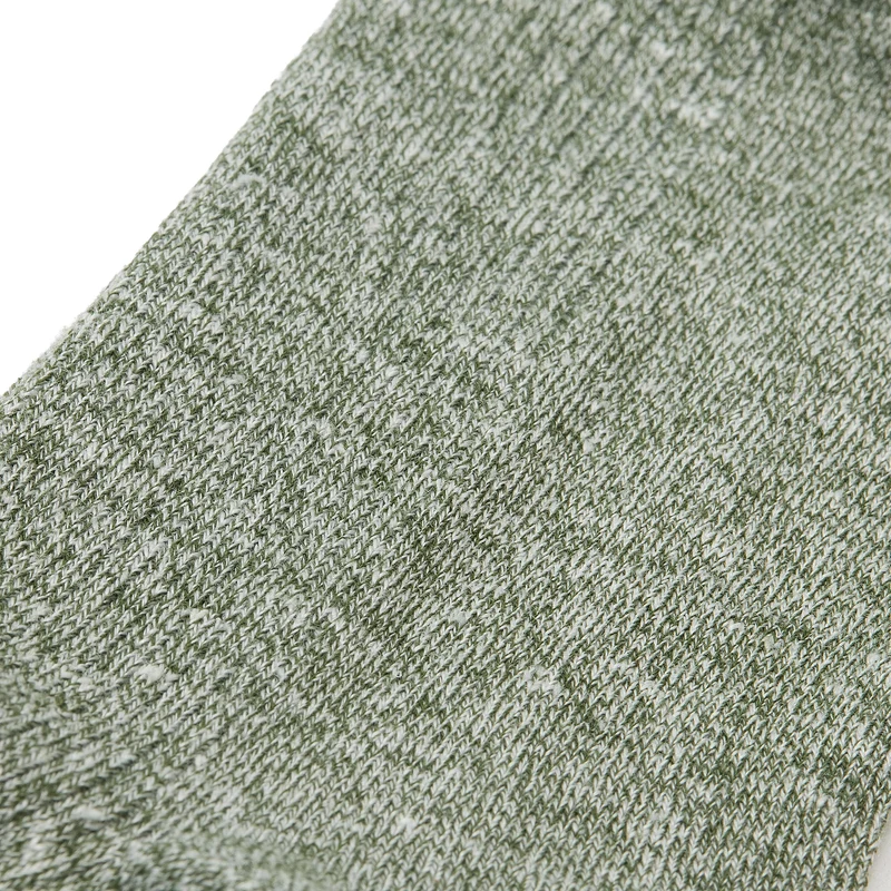 Socquettes | Vert kaki - Lin & Coton