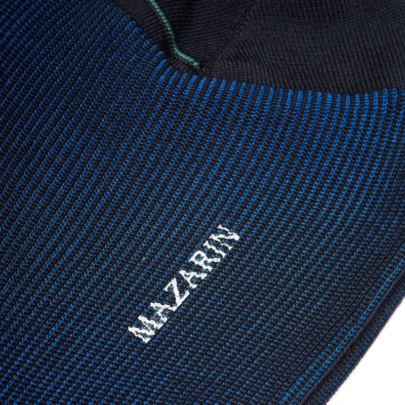Chaussettes | Marine & Roi - Côtes perlées - Fil d'Écosse