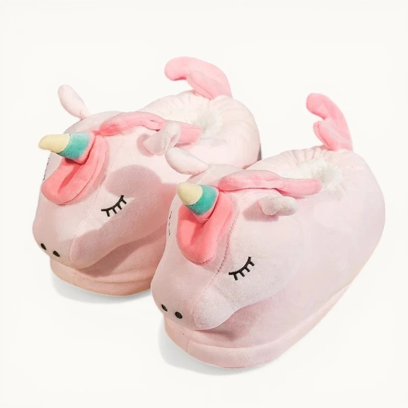 Chaussons Licorne Rose