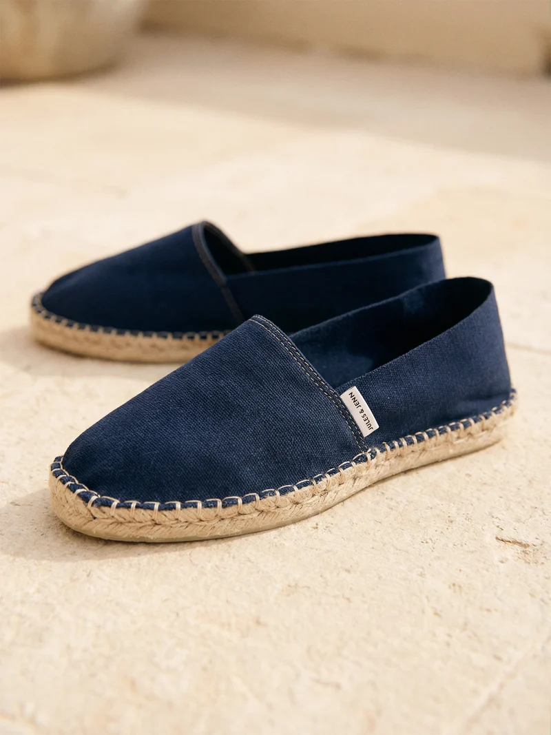 Espadrilles toile coton bleu