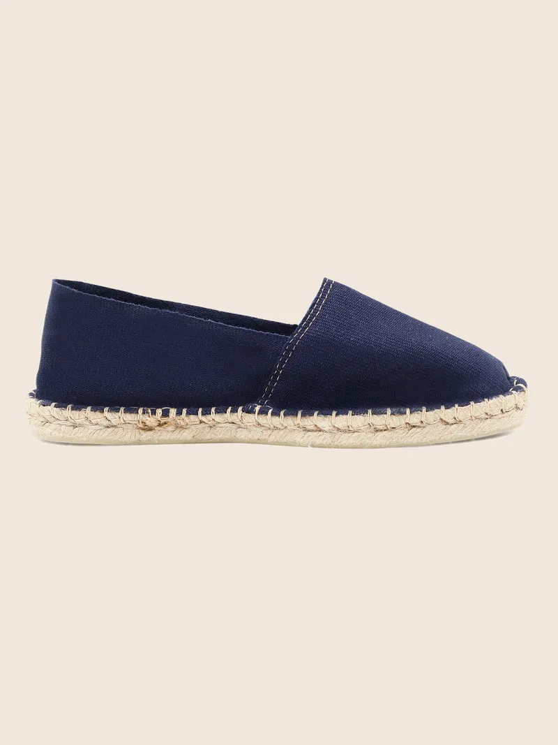 Espadrilles toile coton bleu
