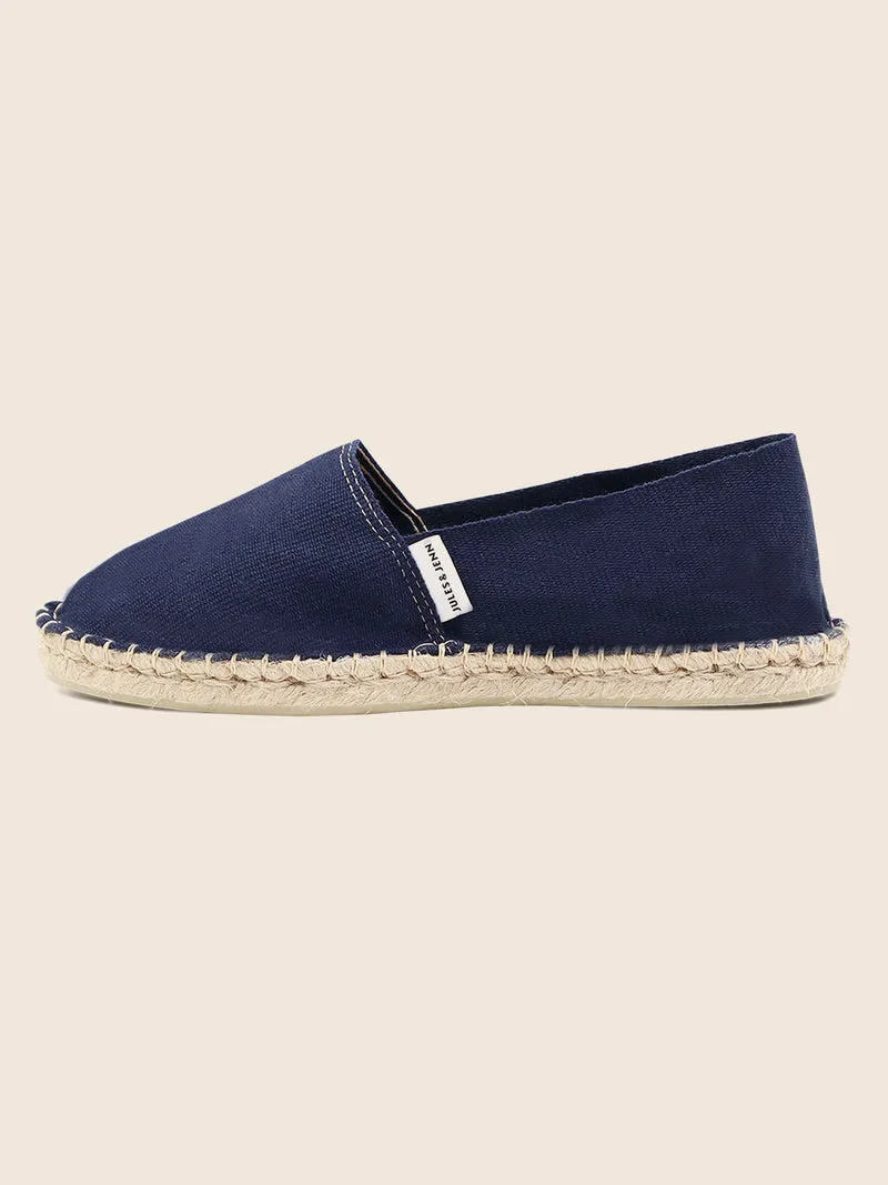 Espadrilles toile coton bleu