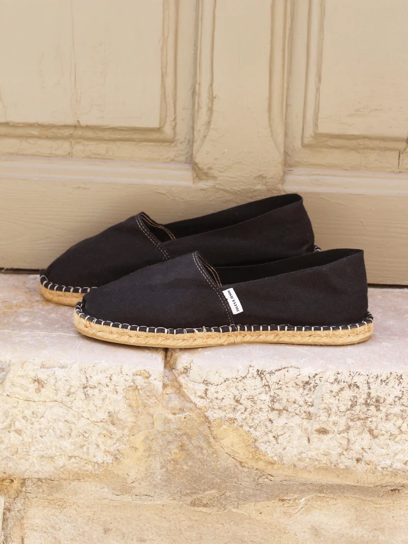Espadrilles toile coton noir