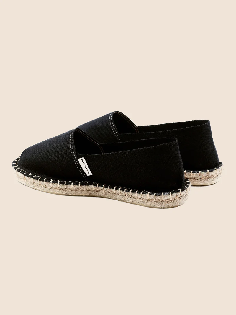 Espadrilles toile coton noir
