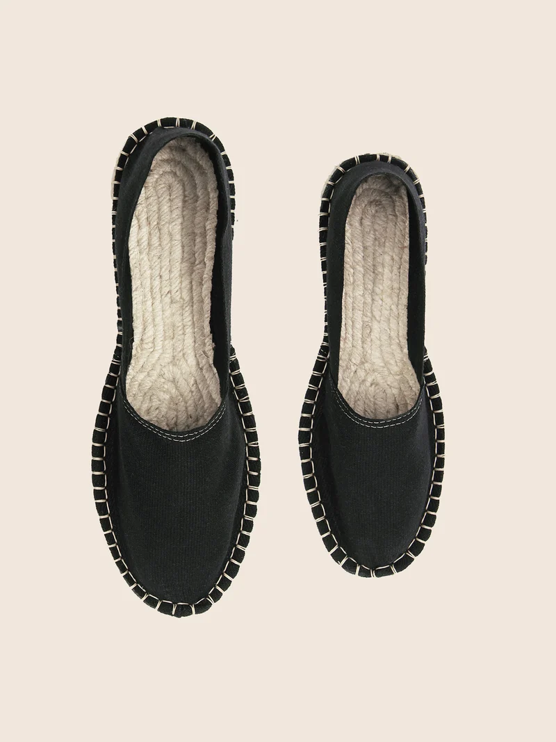 Espadrilles toile coton noir