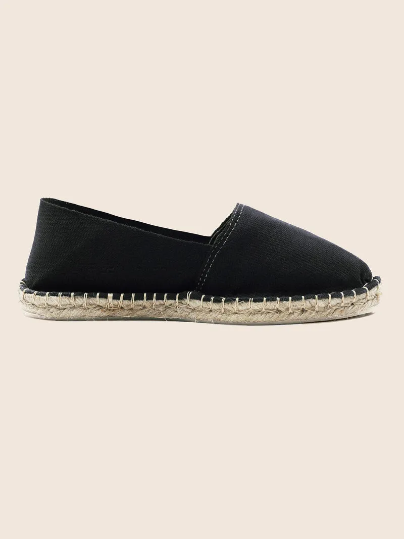 Espadrilles toile coton noir