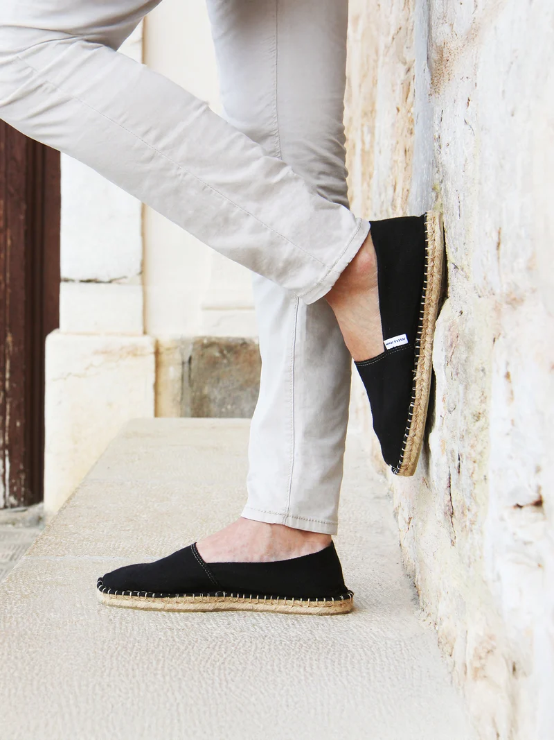 Espadrilles toile coton noir