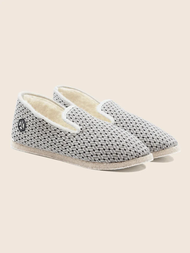 Charentaises tradition blanc noir