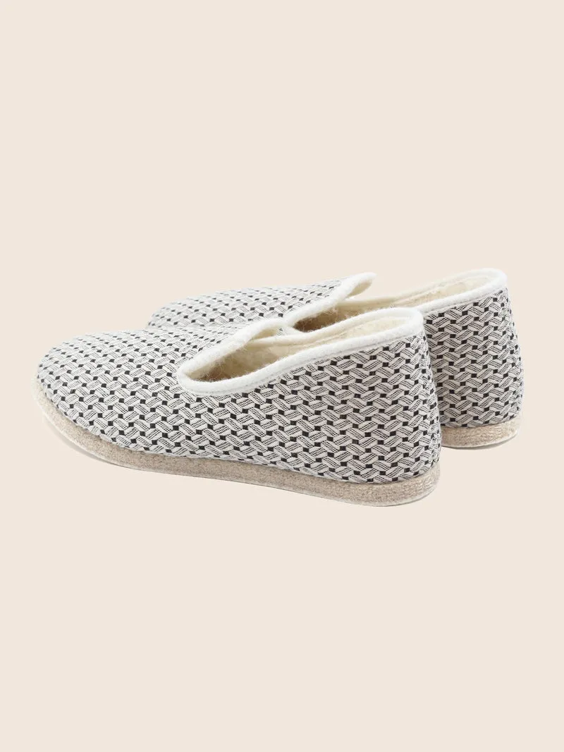 Charentaises tradition blanc noir