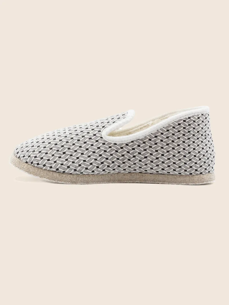 Charentaises tradition blanc noir