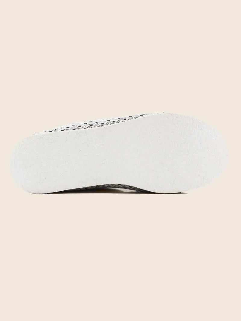 Charentaises tradition blanc noir